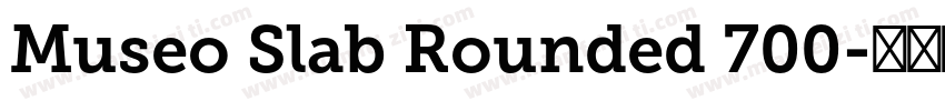 Museo Slab Rounded 700字体转换